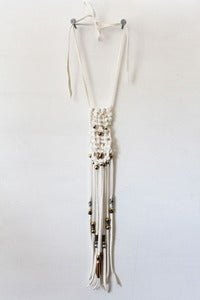 Image of White Frozen River Macrame Necklace