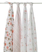 Image of Aden and Anais Swaddle Blanket 4 pack