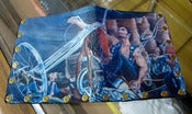Image of "GREY CAT" Tom Fugle hand made leather wallets with David Mann artwork.