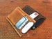 Image of Football grain & Horween Chromexcel iPhone cardholder/sleeve