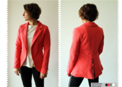 Image of Boa Jacket - Coral