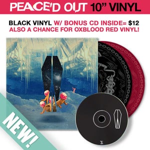 Image of Peace'd Out - S/T 10" (BLACK)