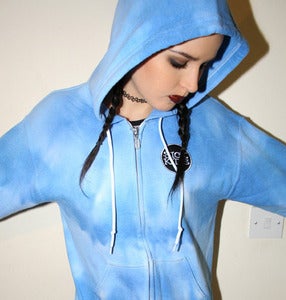Image of StitchedUp! TieDie Hoody - SKY - S