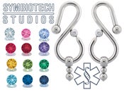 Image of Gracefall Eardrops / Stainless & Gems