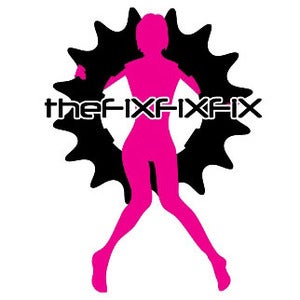 Image of theFiXFiXFiX Original "Cog-Girl" Logo Sticker (3-pack)
