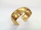 Image of Cuff Bracelet - Polished Brass Drip 