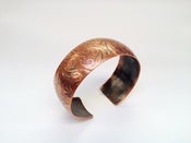 Image of Cuff Bracelet - Antiqed Copper Damask