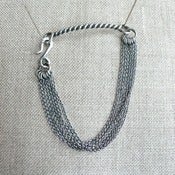 Image of strands - antiqued sterling