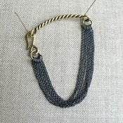 Image of strands - brass and oxidized silver