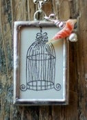 Image of I Am Free | Soldered Glass Pendant