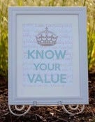 Image of KNOW YOUR VALUE | 8x10 Print