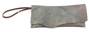 Image of WHAT?! wristlet (distressed grey)