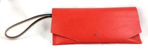 Image of WHAT? wristlet (cherry red)
