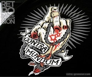 Image of Tallboy X Retrogression 'Contra Mundum' t-shirt
