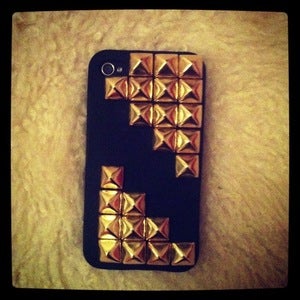 Image of Half Gold Studded iPhone 4/4s/5 Cover