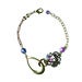 Image of Purple and pinky loop watch brooch bracelet 