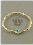 Image of MATTE GOLD EVIL EYE