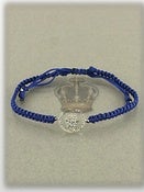 Image of MACRAME HAMSA ROYAL BLUE