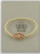 Image of GOLD HAMSA BEADED