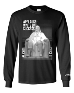 Image of Applause Waits On Success Long Sleeve Tee (Black)