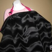 Image of Black furr w/Hot pink lining