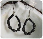 Image of Black Spanish Earrings