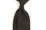 Image of Dark Brown Raw Silk