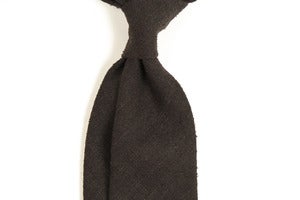 Image of Dark Brown Raw Silk