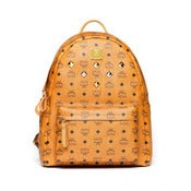 Image of MCM Backpack Visetos Cognac Medium Brand NEW