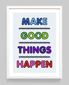 Image of Positive Thinking Giclée print on 310gsm Somerset Velvet Paper