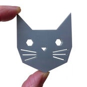 Image of *NEW* Geo Cat Brooch