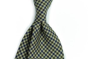 Image of Tan and Navy Shepherd's Check