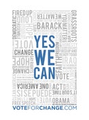 Image of Yes We Can - Obama Type Poster