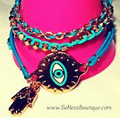 Image of Blue Evil Eye Set