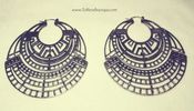 Image of Aztec Silver Earrings