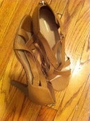 Image of Tan Strappy Stiletto Size 11/12W