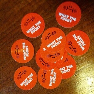 Image of What The Fuck Stickers by Abe Lincoln Jr.