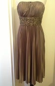 Image of Strapless Rhinestone Cocktail Dress