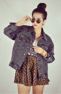 Image of Black Denim Jacket (WAS $50)