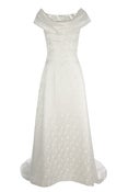 Image of Bridal French Lace and Satin Ruby Dress