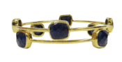 Image of Kara Ackerman <i> Judie <i/> Oversized Faceted Sapphire Bangles