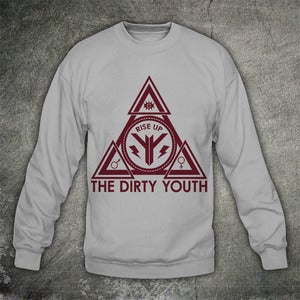 Image of Pyramid Jumper Cardinal Red on Grey  **NEW**