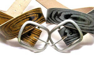 Image of FluffyCo Gray Woodgrain Belt