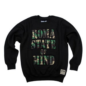 Image of "Roma crew neck" felpa camo