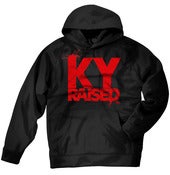Image of KY Raised Black / Red Hooded Sweatshirt