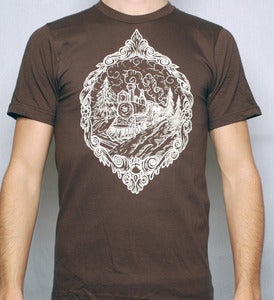 Image of The Train Tee Brown