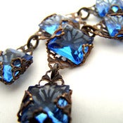 Image of Sky Blue Deco Cascade Earrings