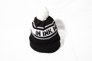 Image of Black & white bobble hat 