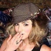 Image of "Sylvie" Tweed Newsboy Cap