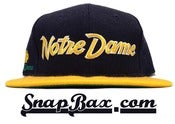 Image of Vintage Deadstock Notre Dame Fighting Irish Sports Specialties Script Snapback Cap